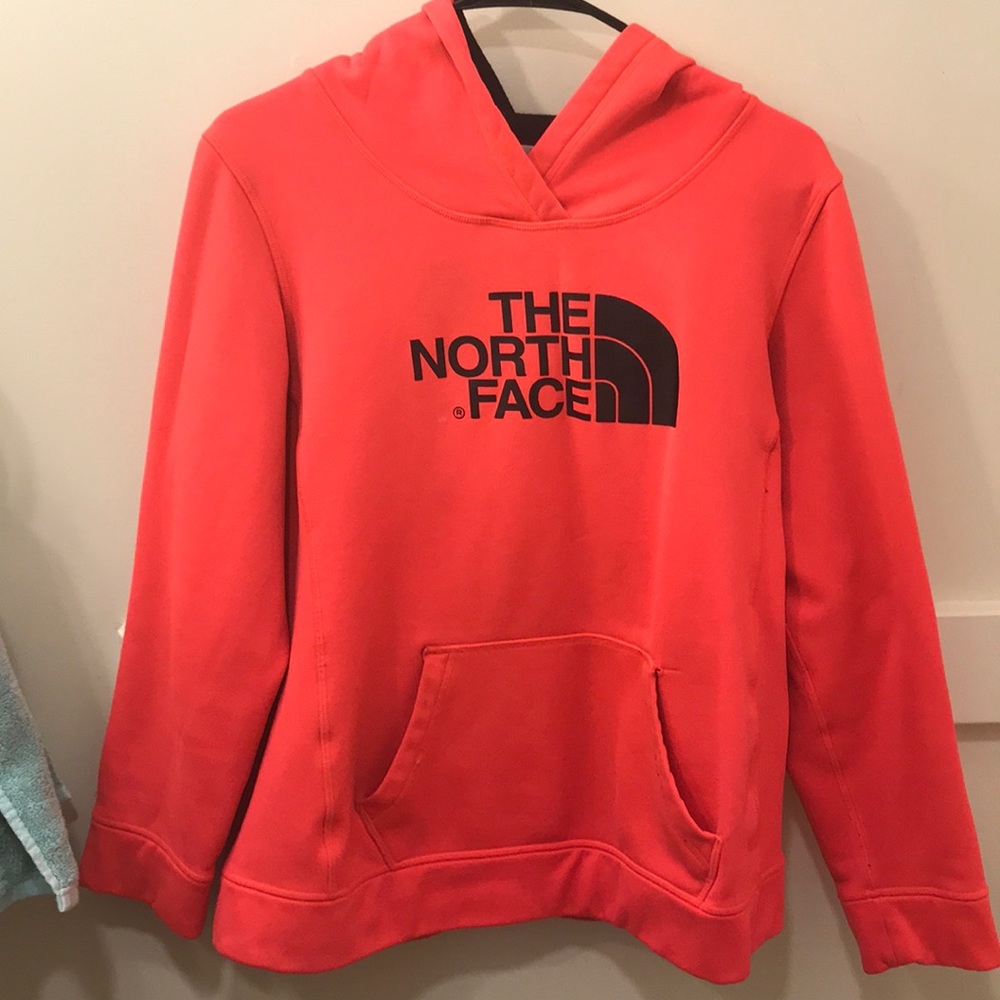 The North Face pink and black hoodie